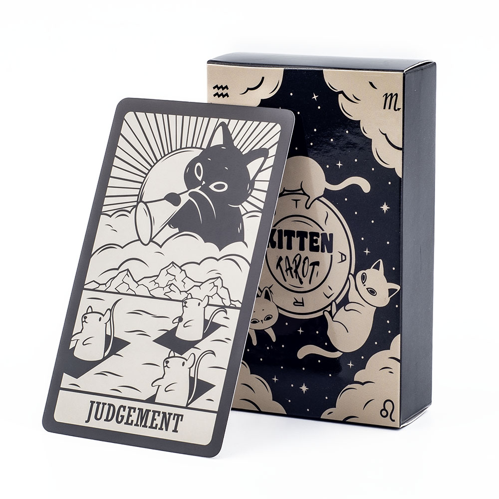 Tarot Deck With Guidebook - Baraja de Tarot de gatito, 78