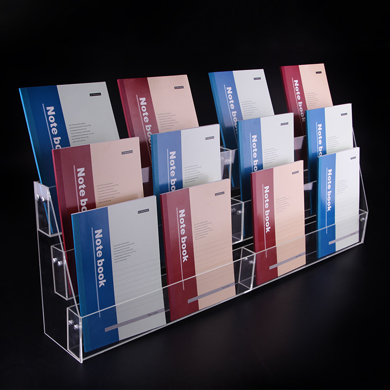 Expositor escalonado de acríli - Clear Acrylic Book Stand Holder reseña y precio