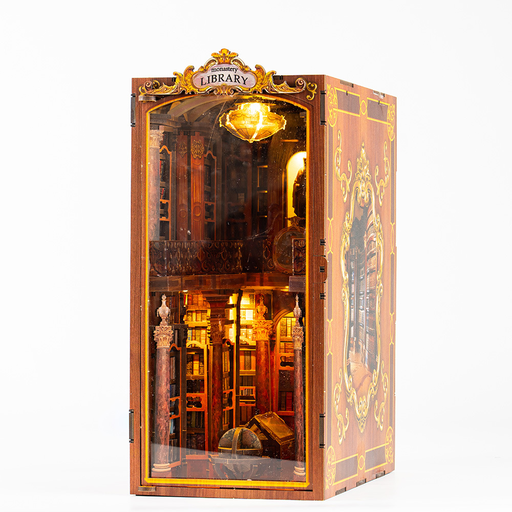 Estante de madera para rincón  - Diy Wooden Book Nook Kit Shelf Insert reseña y precio