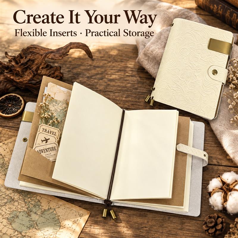 Cuaderno de Viaje A6 de Cuero  - Vintage Leather Journal Notebook reseña y precio