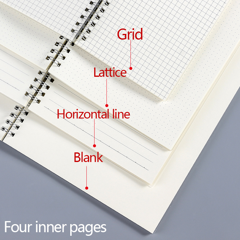 Cuaderno de bobina de libro en - A5 Spiral Dotted Grid Notebook reseña y precio