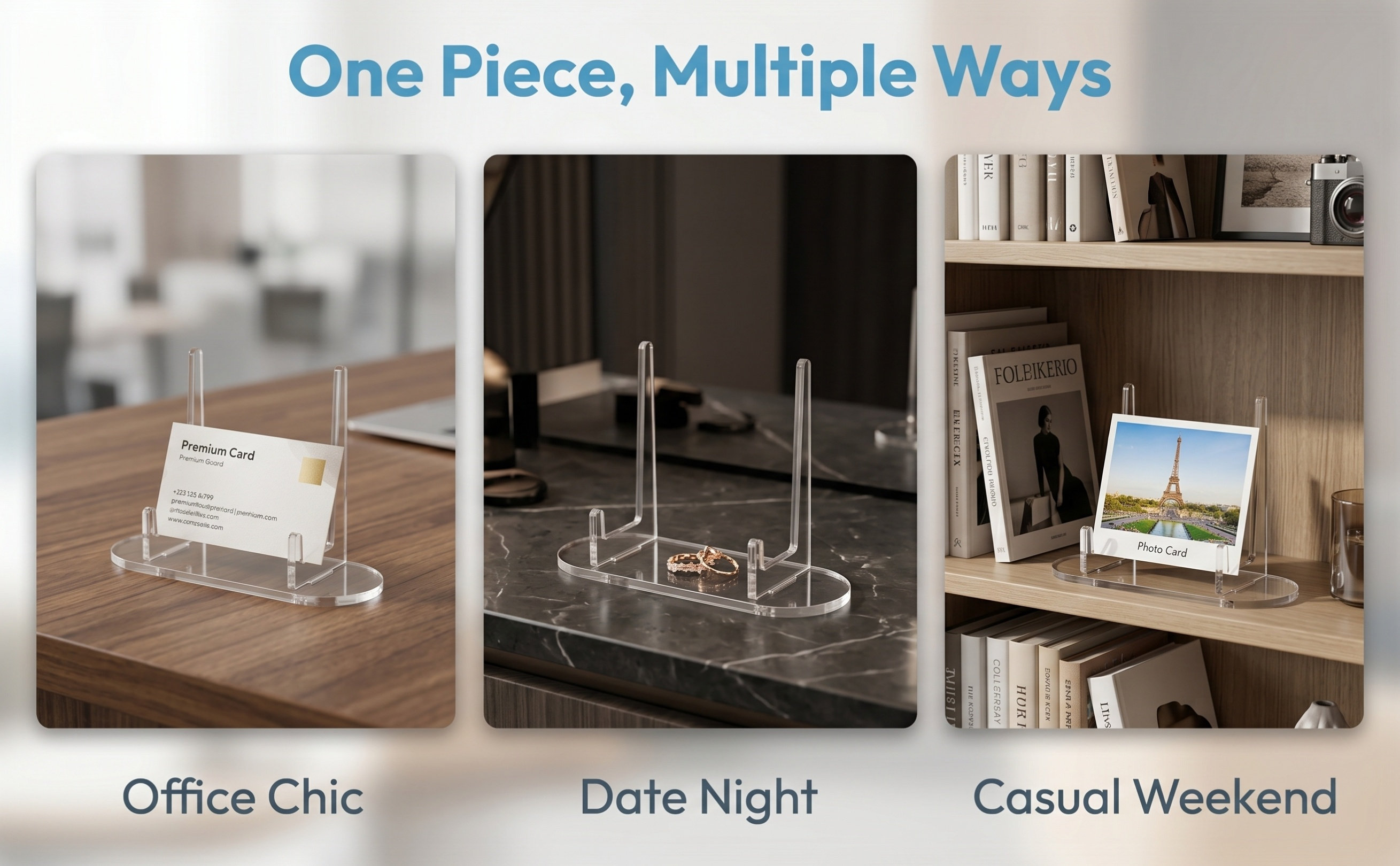 2 unidades de soporte transpar - Clear Acrylic Book Stand Holder reseña y precio