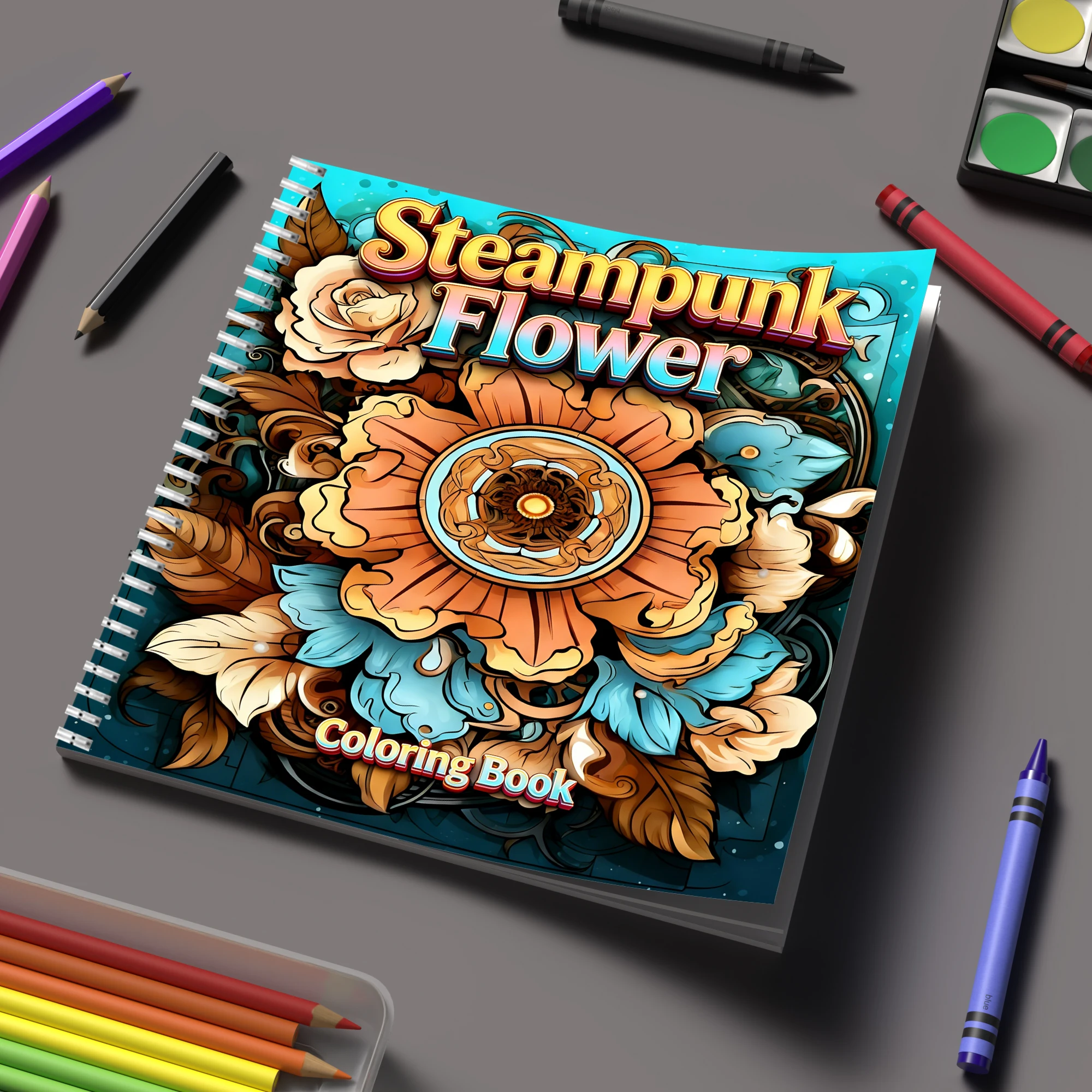 Libro para colorear de flores  - Adult Coloring Book Stress Relief reseña y precio