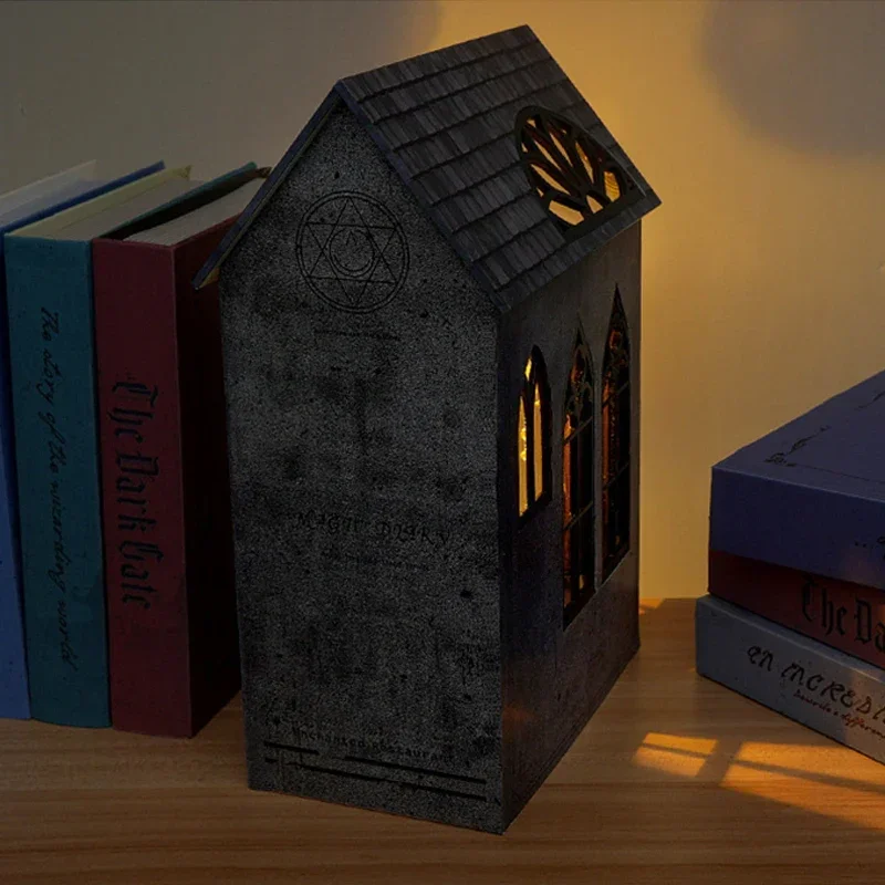 Estantería Mágica para Libros, - Diy Wooden Book Nook Kit Shelf Insert reseña y precio