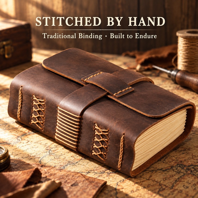 Cuaderno de viaje de cuero hec - Vintage Leather Journal Notebook reseña y precio